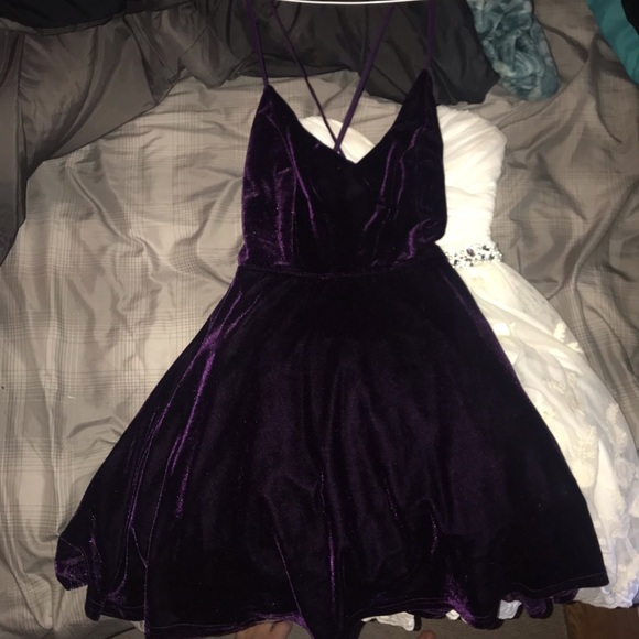 Dresses & Skirts - Purple velvet dress.